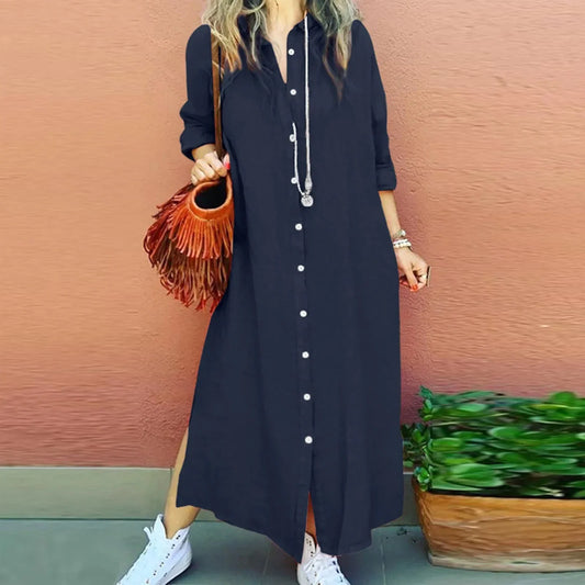 Long Summer Shirt Dress